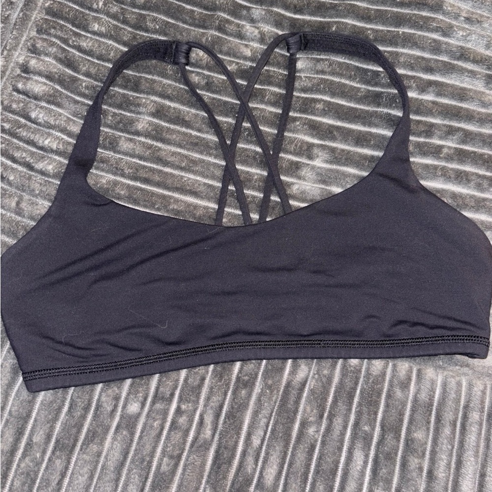 lululemon athletica Black Strappy Light-Support Sports Bra